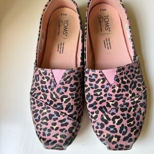 TOMS Pink Leopard Women's Shoes